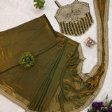 Stunning Red Ready To Wear Saree