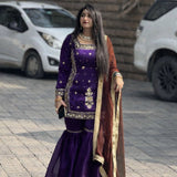 Designer Partylook Top Plazzo