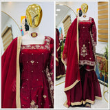 Designer Partylook Top Plazzo