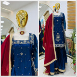 Designer Partylook Top Plazzo