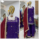 Designer Partylook Top Plazzo