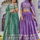 Stunning Crep Silk Lehenga Choli