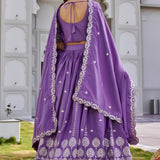 Stunning Crep Silk Lehenga Choli