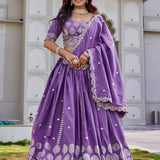 Stunning Crep Silk Lehenga Choli