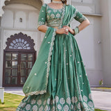 Stunning Crep Silk Lehenga Choli