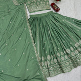 Stunning Crep Silk Lehenga Choli