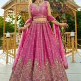 Royal Motif Hand Work Bridal Lehenga