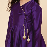 Partywear Kids Silk Kurta Set