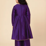 Partywear Kids Silk Kurta Set