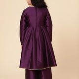 Partywear Kids Silk Kurta Set