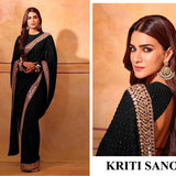 Celebrity Mirror Work Embroidered Saree