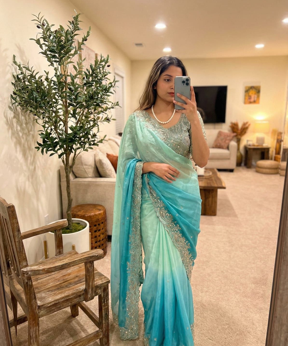 Premium Space Silk Saree