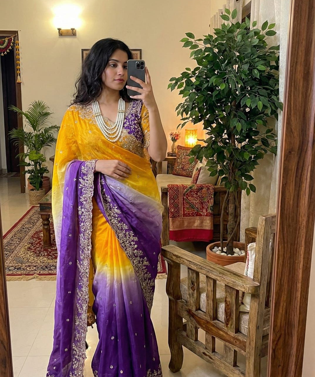 Premium Space Silk Saree