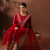 Presenting Roman Silk Straight Suit