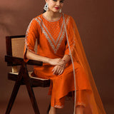 Presenting Roman Silk Straight Suit