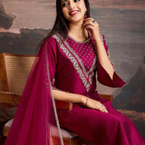 Presenting Roman Silk Straight Suit