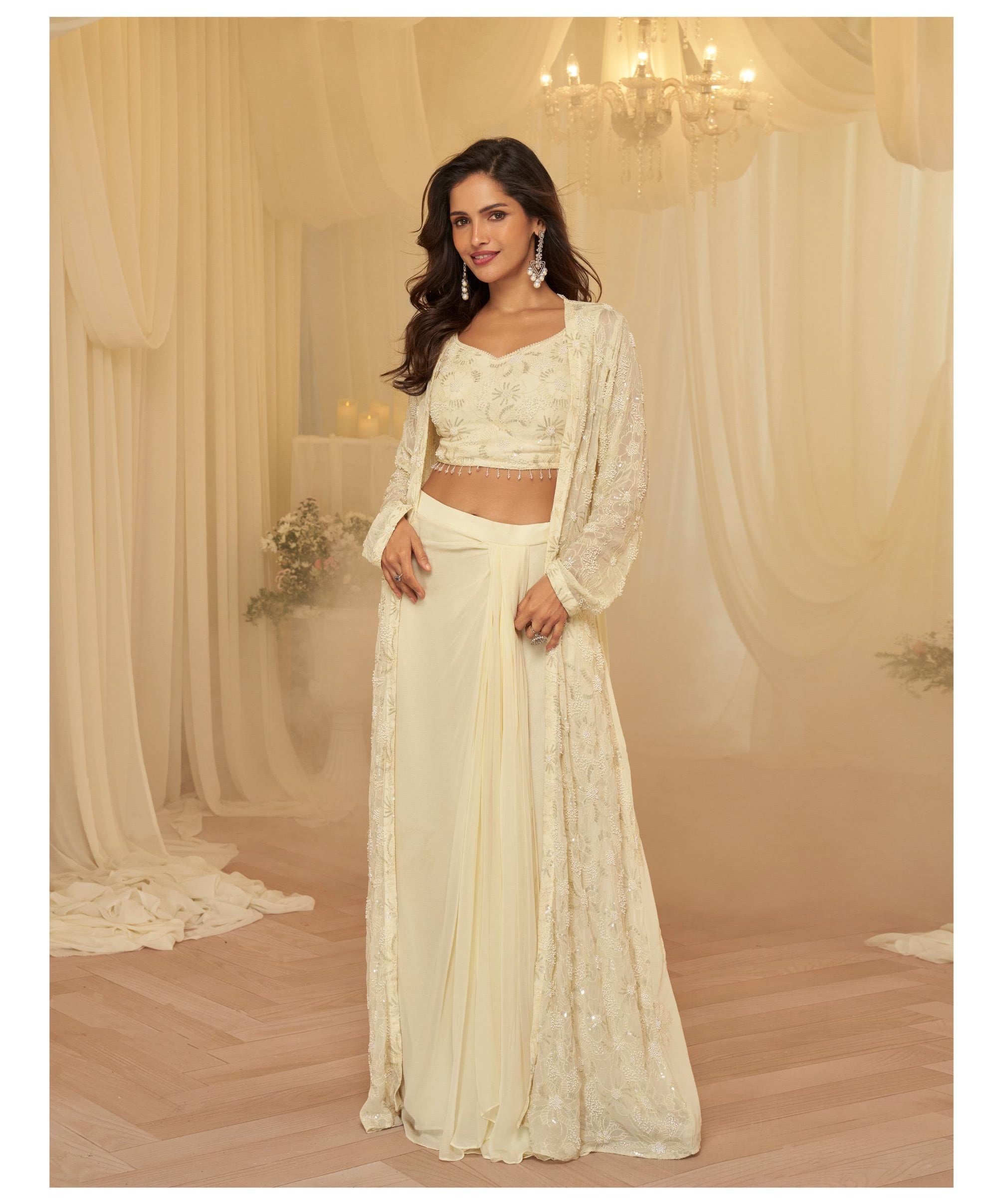 Premium Kaniza Indo-Lehenga Set