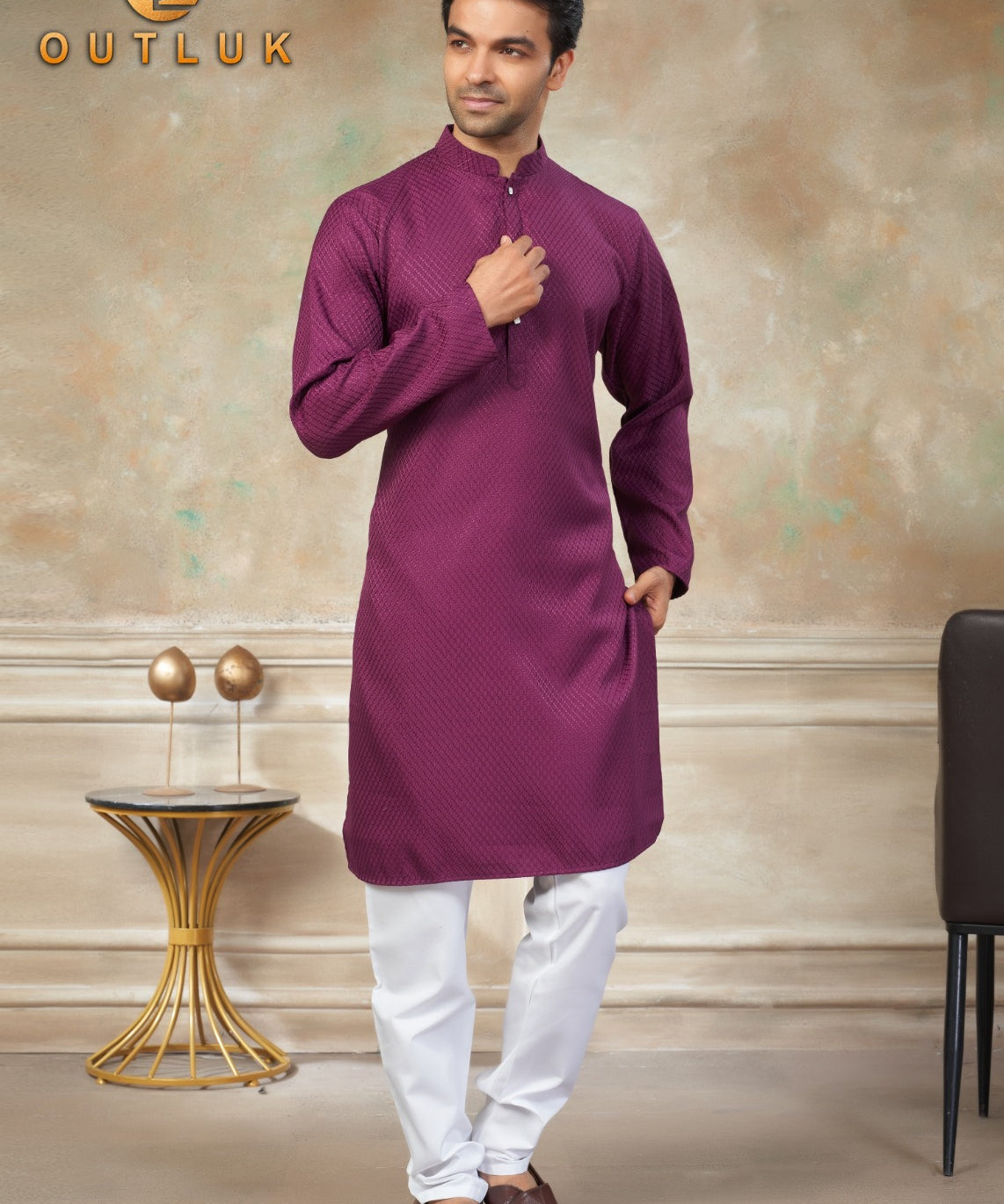 Occasionally Reyon Men's Kurta
