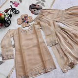 Premium Kids Silk Top Sharara