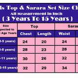 Premium Kids Silk Top Sharara