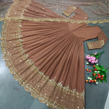 Elegant Embroidered Anarkali Gown