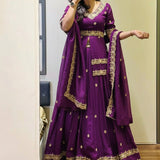 Exclusive Traditional Chinon Silk Lehenga