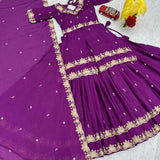 Exclusive Traditional Chinon Silk Lehenga