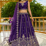Lavish Wedding Beads Work Lehenga