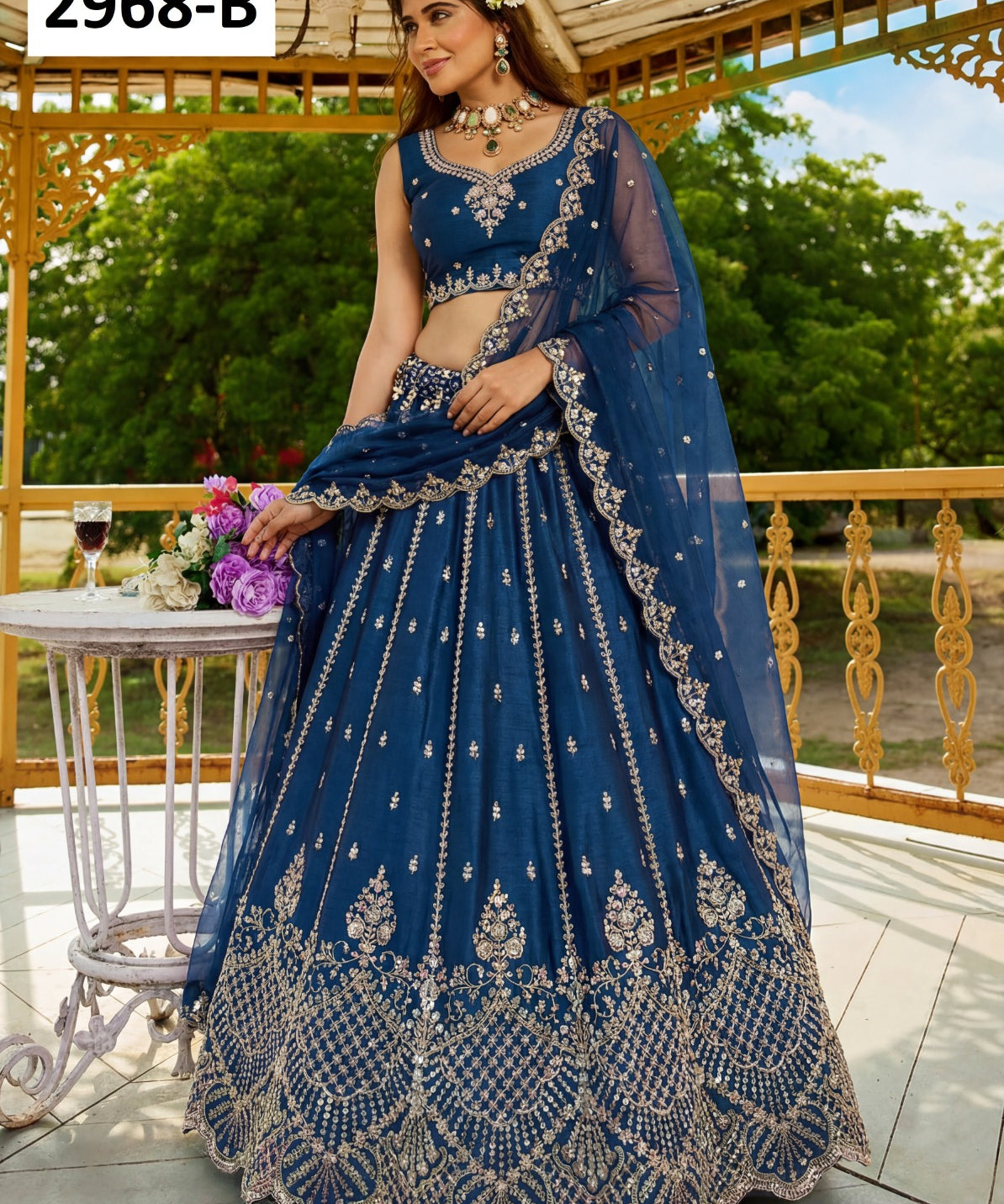Lavish Wedding Beads Work Lehenga