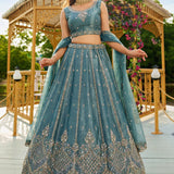 Lavish Wedding Beads Work Lehenga