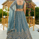 Lavish Wedding Beads Work Lehenga