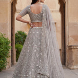 Royal Wedding Net Hand Work Lehenga
