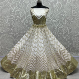 Alluring Net Sequence Work Lehenga