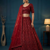 Attractive Bridal Dimond Work Lehenga