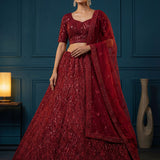 Attractive Bridal Dimond Work Lehenga