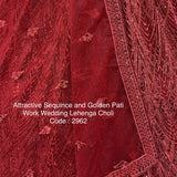 Attractive Bridal Dimond Work Lehenga