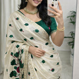 Radhika Viscose Rangoli Silk Saree