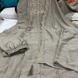 Blooming Vichitra Silk Anarkali Suit