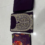 Wine Heavy Viscose Straight Suit