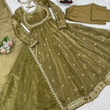Pretty Fandy Silk Anarkali Gown