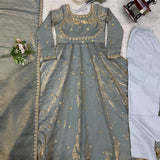 Pretty Fandy Silk Anarkali Gown