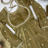 Pretty Fandy Silk Anarkali Gown