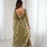 Pretty Fandy Silk Anarkali Gown