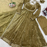Pretty Fandy Silk Anarkali Gown