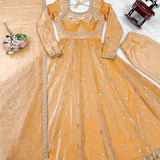 Pretty Fandy Silk Anarkali Gown