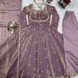 Pretty Fandy Silk Anarkali Gown