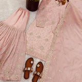 Premium Embroidered Top Sharara