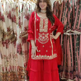 Classy Crafted Top Sharara Set