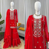 Classy Crafted Top Sharara Set
