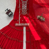 Classy Crafted Top Sharara Set